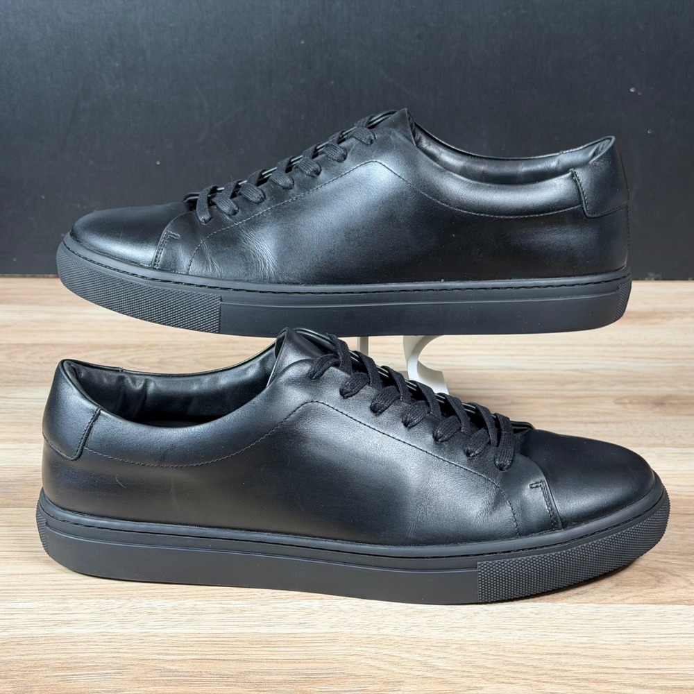 Thursday Boot Co Shoes Mens Size 14 Black Premier Low Top Leather Sneaker Preppy